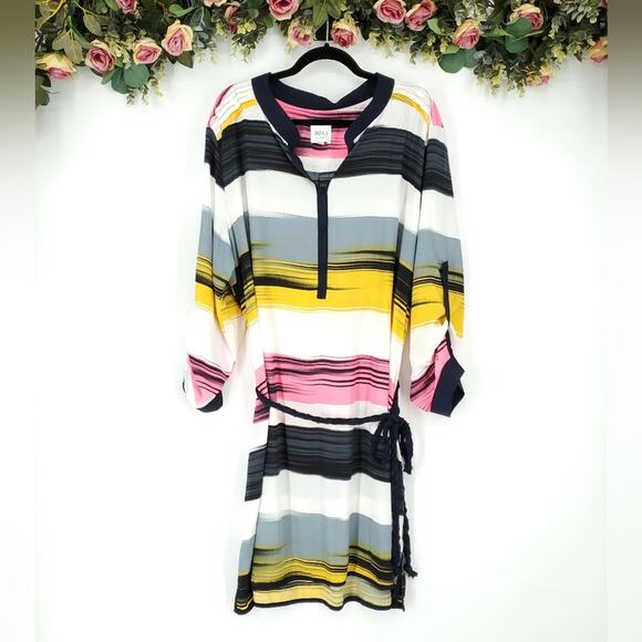 Misa Los Angeles Plus Size Striped Casual Dress Size 1X - Picture 1 of 12